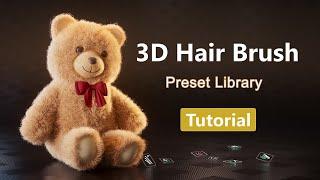 Blender Tutorial | Preset Library _ 3D Hair Brush | VFX Grace #blender   #tutorial