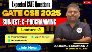 Expected Questions of C-Programming | Lecture-2 | GATE CSE | GATE DA