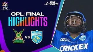 St. Lucia Kings Crowned CPL 2024 Champions!  | Final Highlights | #CPLOnStar