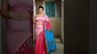 No Bra Saree try on haul  #entertainment #fashion #song