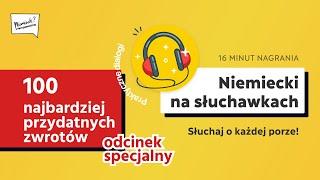 1️⃣0️⃣0️⃣ najbardziej przydatnych zwrotów  Niemiecki na słuchawkach 