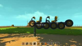 Scrap Mechanic построил танк или самоходку.