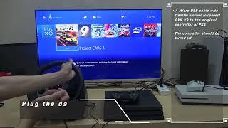 PXN V9 Gaming Steering Wheel for PS4 Tutorial