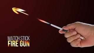 How to make Match stick fire gun | Easy matches rocket | diy amazingmini rocket