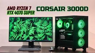 Corsair 3000D rgb Gigabyte ATX build | Ryzen 7 7700 | RTX 4070 SUPER