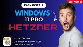 Install Windows 11 on Hetzner VPS Without ISO (Direct Method)