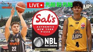 NBL New Zealand Basketball: Hawkes Bay Hawks vs Taranaki Airs l Live Play By Play