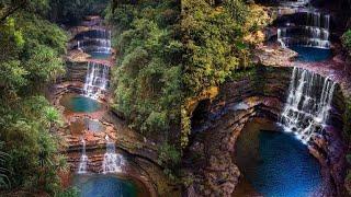 Wei Sawdong (Sohra) - The Best Waterfall in Meghalaya, Sept 2021