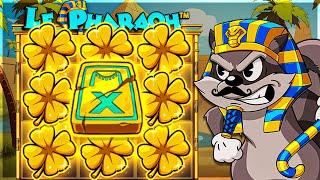 8 RARE GOLDEN CLOVERS On LE PHARAOH SLOT!!