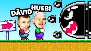 Huebi und Dävid spielen EURE Mario Maker Level!