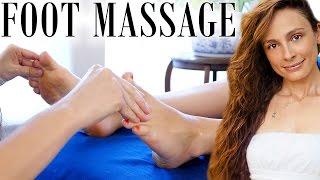Awesome Foot Massage Techniques! Swedish Massage Therapy w/ Relaxing Music & ASMR Soft Voice
