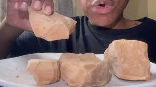 Big clay bites | brownies | African clay #clayasmr #clayeating