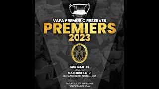 VAFA Premiere C Reserves 2023 Grand Final - Old Ivanhoe Grammarians vs Mazenod OC