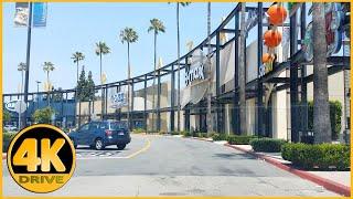 Driving Tour of Anaheim Plaza (Shopping mall) [4K]