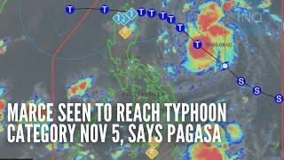 Marce seen to reach typhoon category Nov 5, says Pagasa