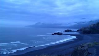 Black sands at Shelter Cove, CA