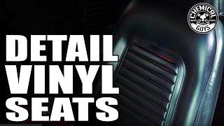 How To Clean And Detail Vinyl Leather Seats And Upholstery - Chemical Guys Car Care