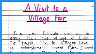 a visit to a village fair essay | essay on a visit to a village fair | An essay on village fair