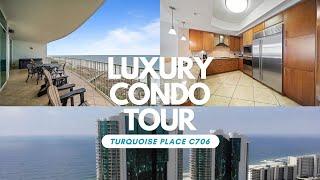 Luxury Beach Front Condo Tour - Turquoise Place C706