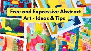 How I make free and expressive mixed media abstracts