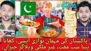 Indian Reaction On Foreigner Vlogger Spoke Fluent Urdu And Got Unlimited Free food In Pakistan .