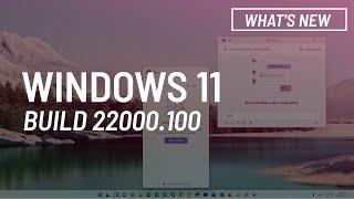 Windows 11 build 22000.100: Chat from Microsoft Teams, visual changes, more