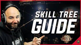 Path of Exile - ( PoE ) Skill Tree for Newer Players - Path of Building & Skill Tree pathing!