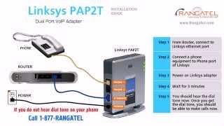 Linksys PAP2T Installation Process - Dual Port VoIP Adapter RangaTel