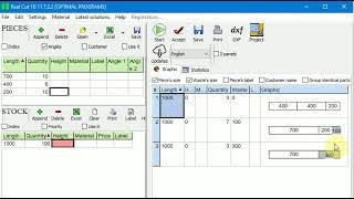 Real Cut 1D 11 - basic optimization