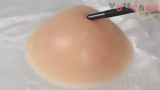 Vollence One Piece Triangle Silicone Breast Forms Mastectomy Prosthesis Bra Enhancer Bra Pads
