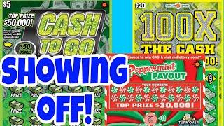 CASH TO GO & 100X THE CASH MD LOTTERY SCRATCH OFF TICKETS #scratchers #scratchofftickets #lottery