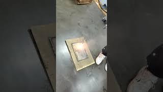 SFX Laser Cleaning Machine Cement Removal from Steel Plate--Luoyang SFX Industrial Technology