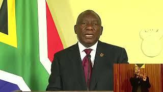 President Cyril Ramaphosa addresses the Nation