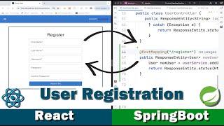 React/SpringBoot Authentication Part 3 - React User Registration Form