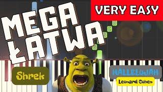  Hallelujah/Alleluja (Leonard Cohen, SHREK) - Piano Tutorial (MEGA ŁATWA wersja) (VERY EASY) 