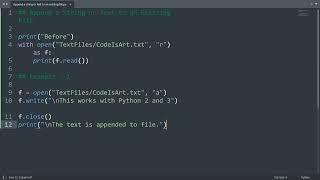 Append a string or text to an existing file in Python | Python Examples | Python Coding Tutorial