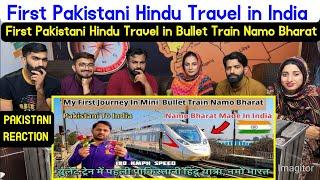 Reaction on First Pakistani Hindu Travel in Bullet Train Namo Bharat India.