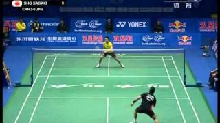 [2011 Sudirman Cup MS] Lin Dan (CHN) vs Sho Sasaki (JPN) [2]