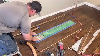 How to replace a damaged laminate board that’s in the middle of the floor