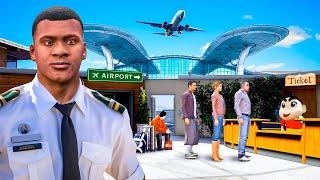 Shinchan and Franklin Build Biggest Airport In GTA 5