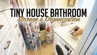 How I maximize my tiny house bathroom storage