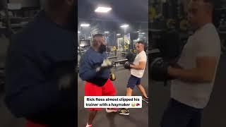 ️RICK ROSS ALMOST KNOCKS OUT HIS TRAINER!!!