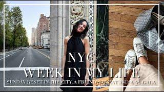 NYC WEEK IN MY LIFE | A SUNDAY RESET DAY, A FRIEND'S EVENT & A NEW YORK GALA NIGHT  | Léana Esch