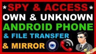 How to Access/Spy/ Track Android Phone From PC & Transfer Files/Music/Video without USB & Mirror