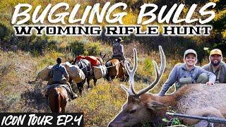 2024 Backcountry Wyoming Elk Hunt on Horses | BUGLING BULLS | Icon Tour | BULL DOWN!!