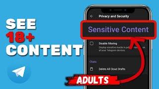 How To Enable Sensitive Content on Telegram 2024 | 18+ Telegram Settings