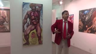 Alexander Kanevsky explains his paintings at NYC Montserrat Contemporary Art Gallery Exhibition