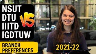 NSUT vs DTU vs IIITD vs IGDTUW | JAC Delhi Counselling 2021 | 46 Branches Order