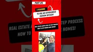 3 Reasons to Use an Experienced Escrow Officer!