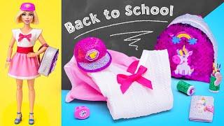 Back to School with Barbie  DIY Outfit, Backpack & More!